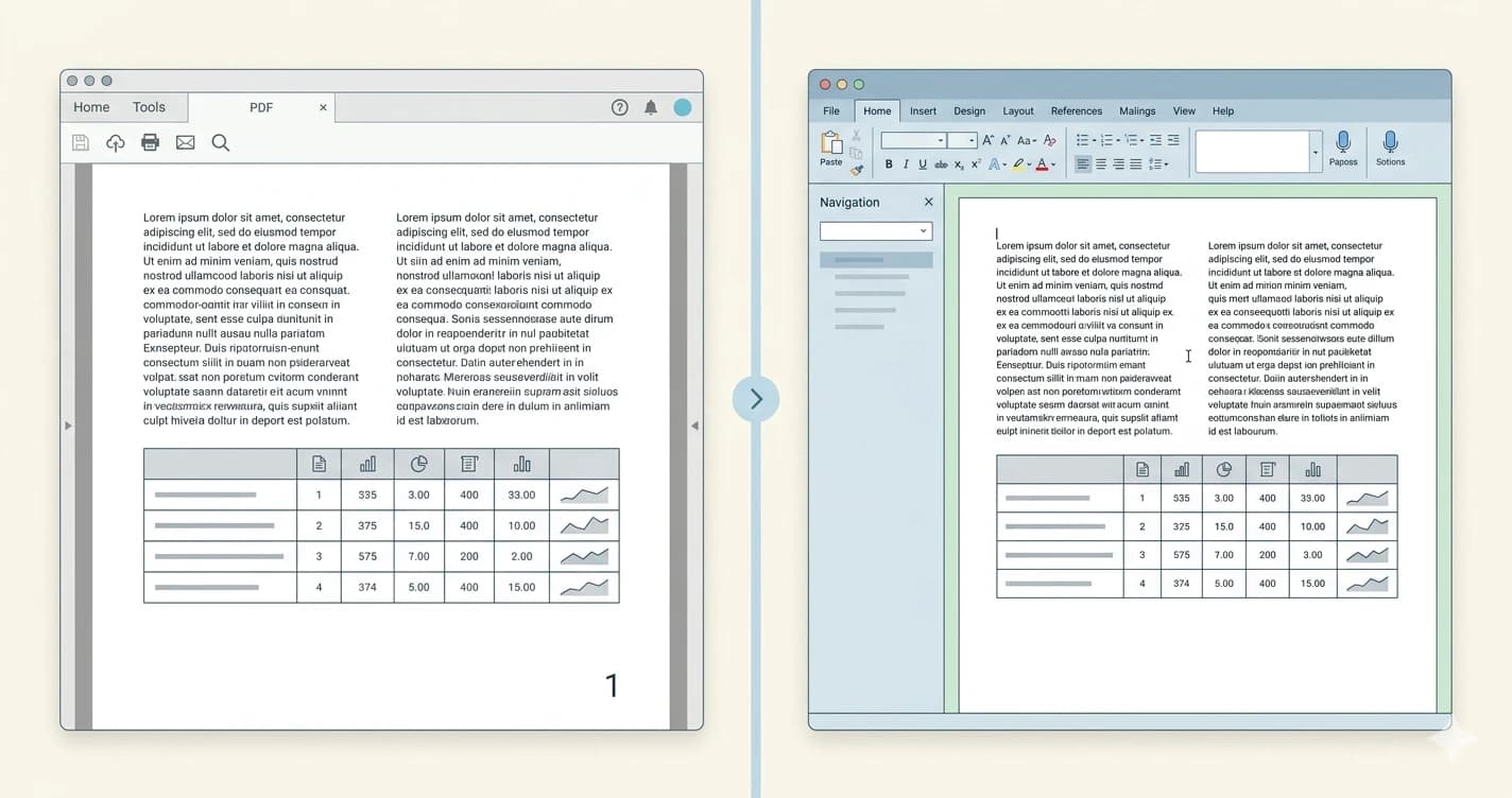 Convertire PDF in Word senza perdere la formattazione