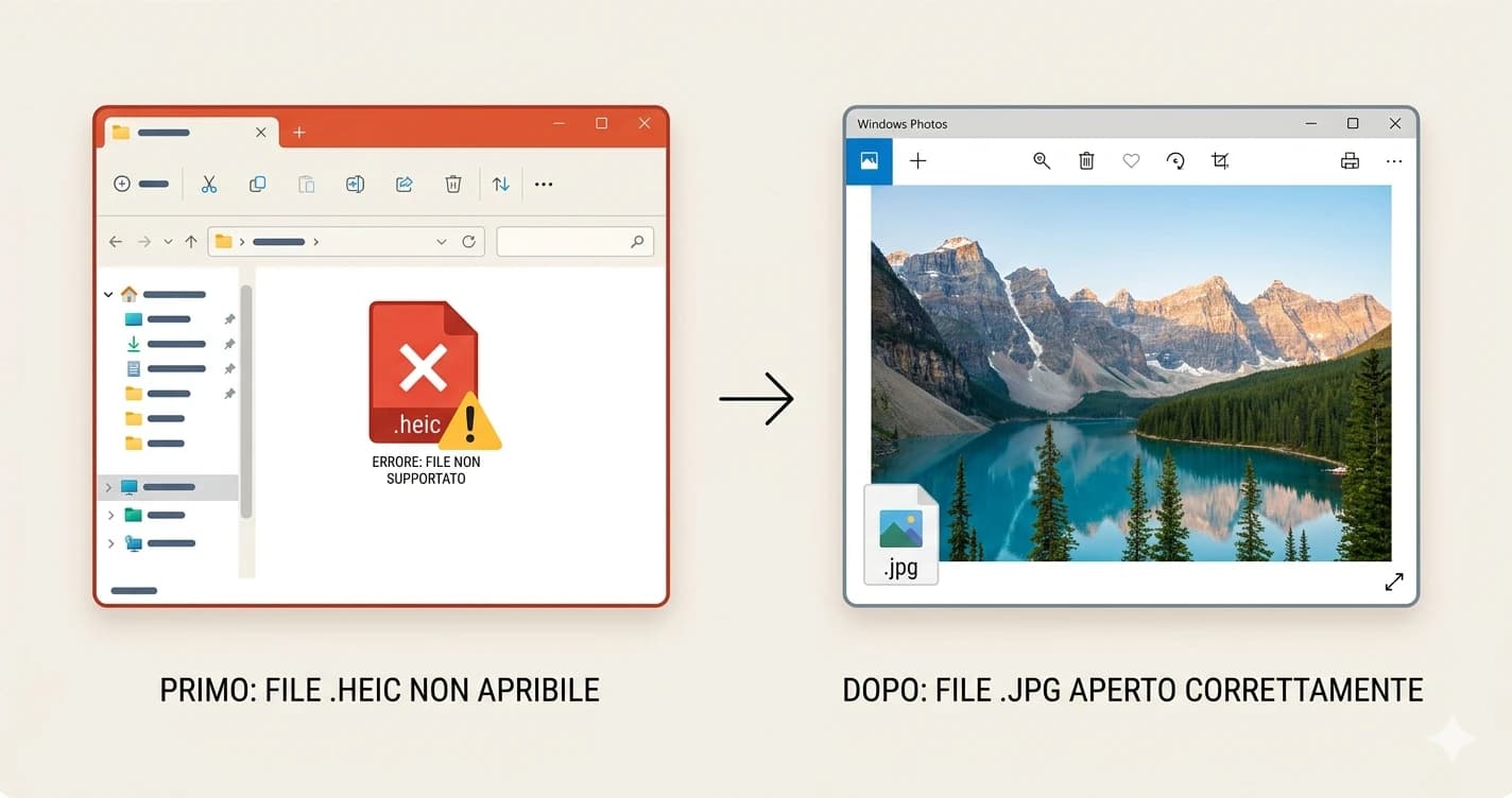 Convertire HEIC in JPG su Windows