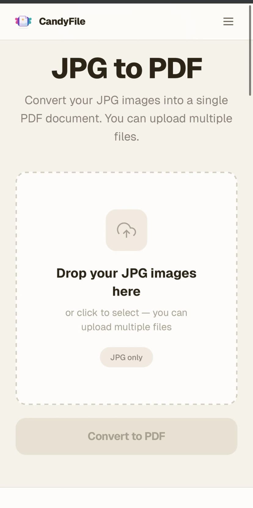 JPG to PDF on iPhone
