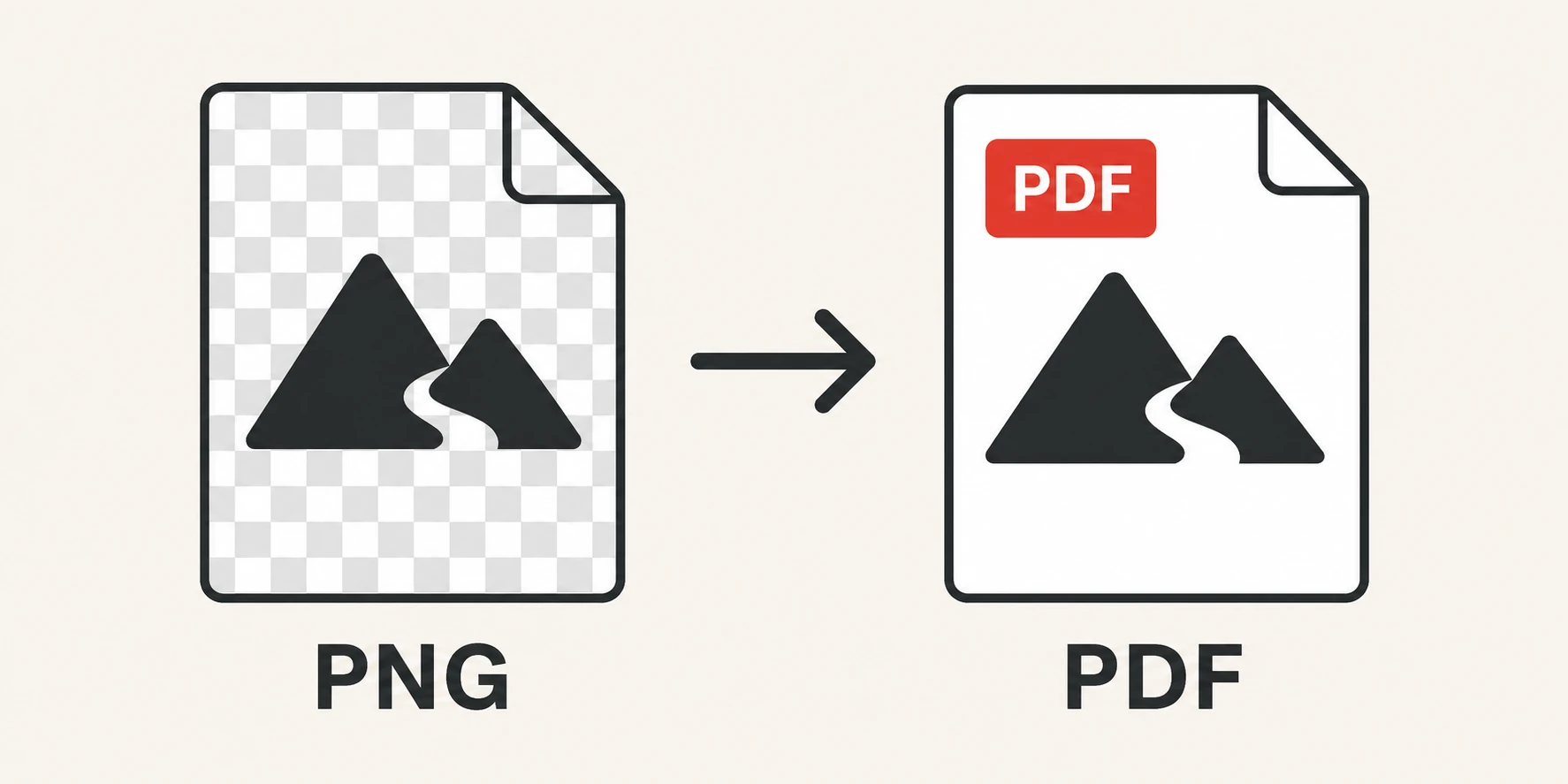 PNG con sfondo trasparente convertito in PDF senza sfondo nero